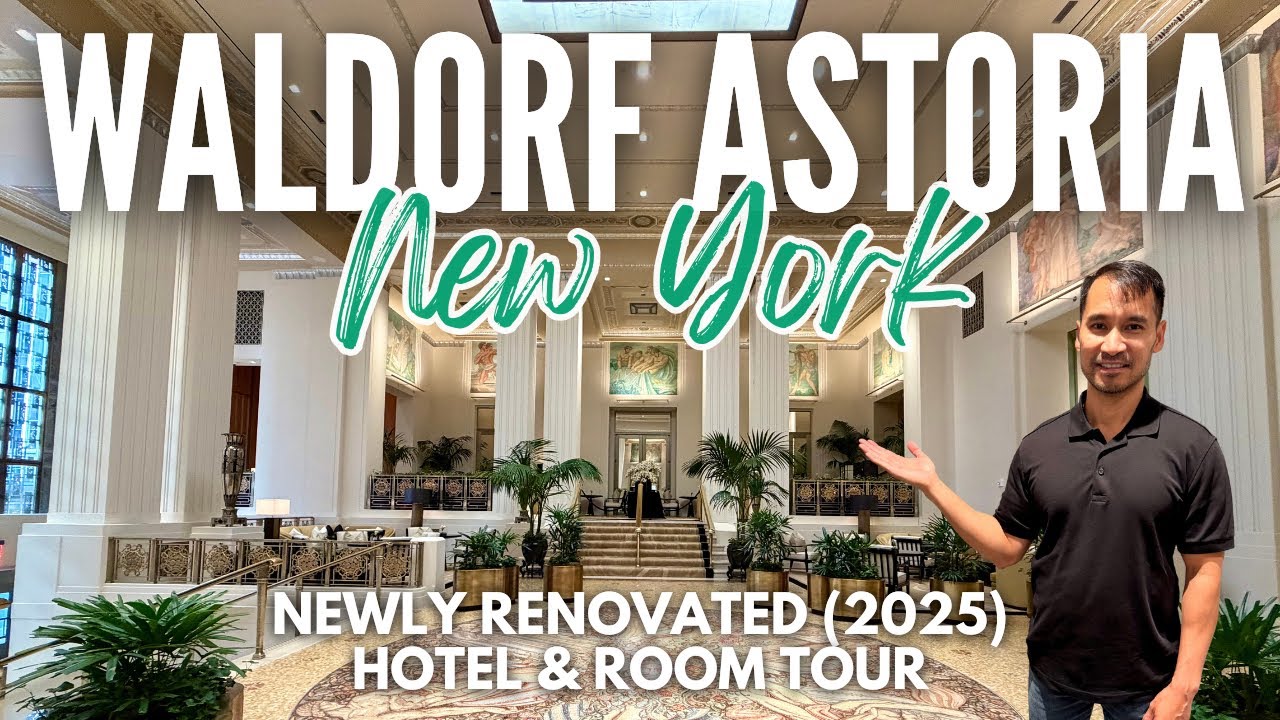 Мы остановились в недавно отреставрированном отеле Waldorf Astoria New York (2025) | Полный тур п...
