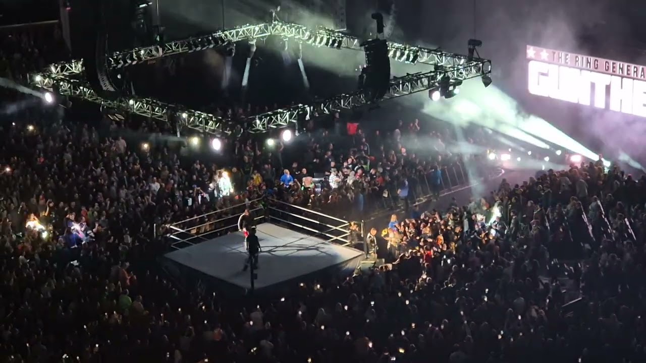 Gunther WWE Live Glasgow Hydro Full Entrance January 2026