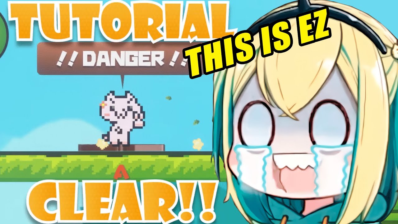 Pikamee Suffering in the New Cat Mario Tutorial