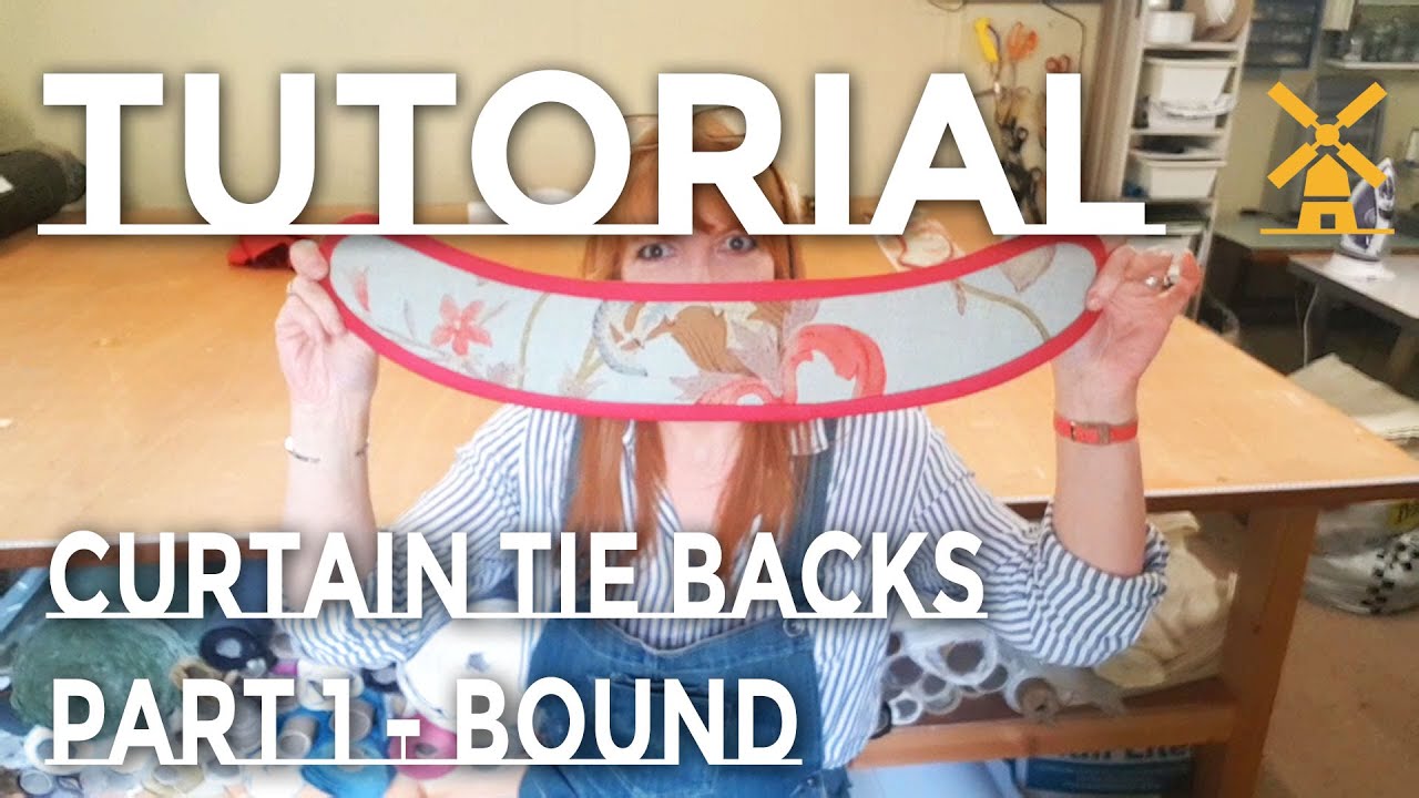 How To Make Interlined Curtain Tie Backs Part 1 - Bound