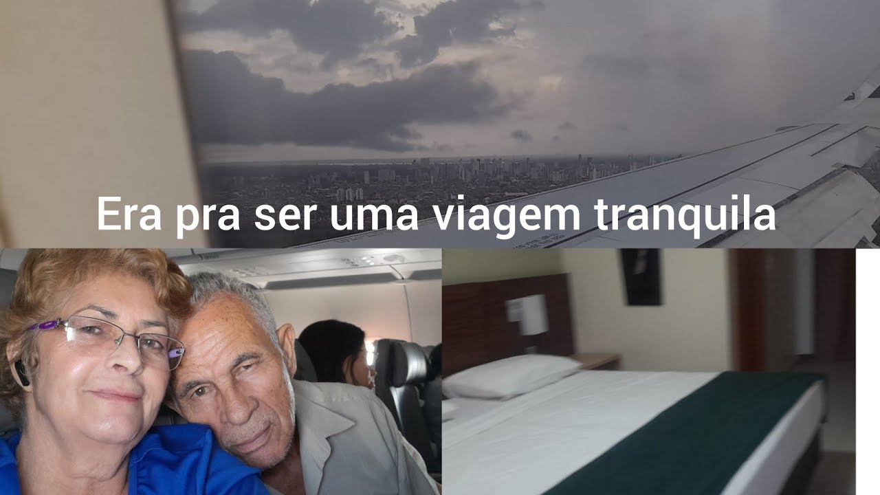 Viagem de avião de muito transtorno e medo
