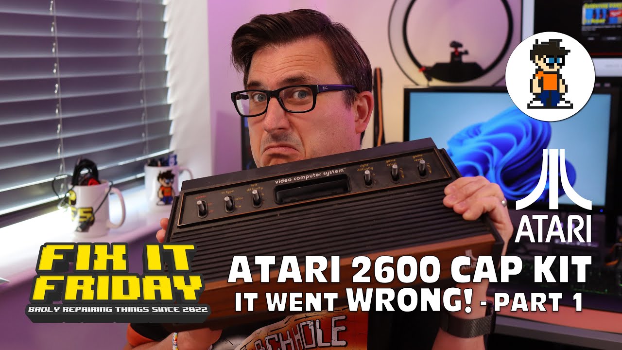 Atari 2600 - Installing a Cap Kit - I made a mistake - Restoration Part 1 - Fix It Friday