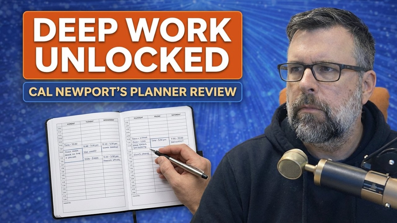 Cal Newport - Timeblock Planner review - get into deep work