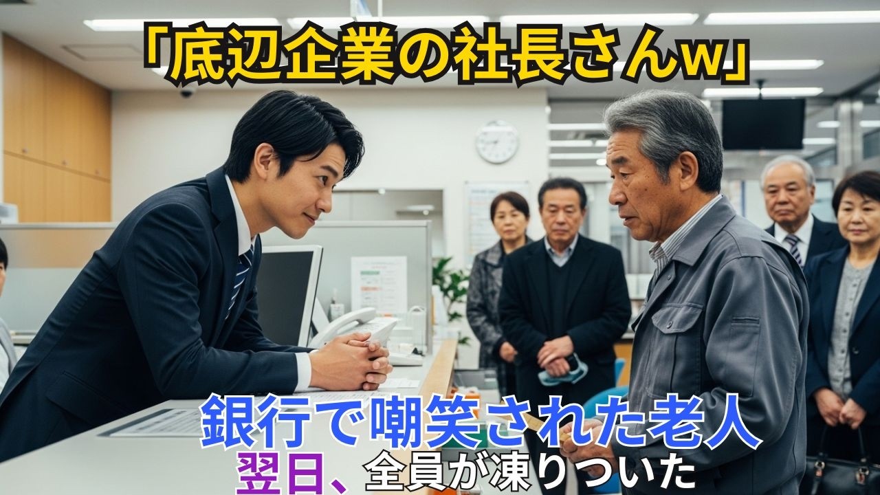 【スカッと】「底辺企業の社長さんw」見下した銀行員。翌日、年間4000億契約が白紙に。【シニア】