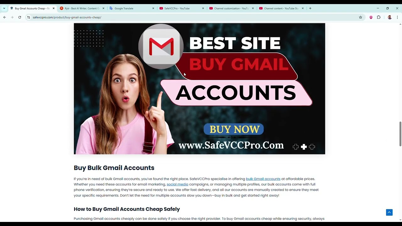 5 Best Sites to Buy Old Gmail Accounts in Bulk (PVA & Aged)