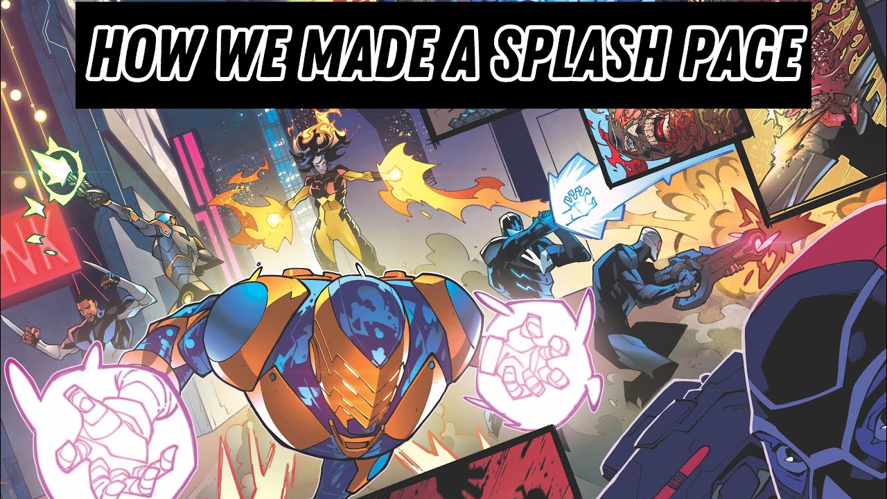 HOW TO MAKE A SPLASH PAGE IN A COMIC BOOK!