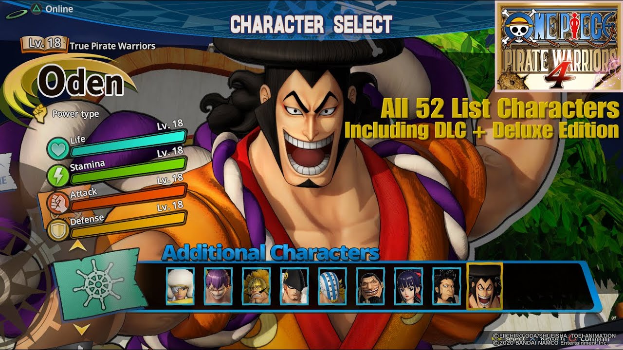 One Piece Pirate Warriors 4 | All 52 Characters List Including DLC & Deluxe Edition