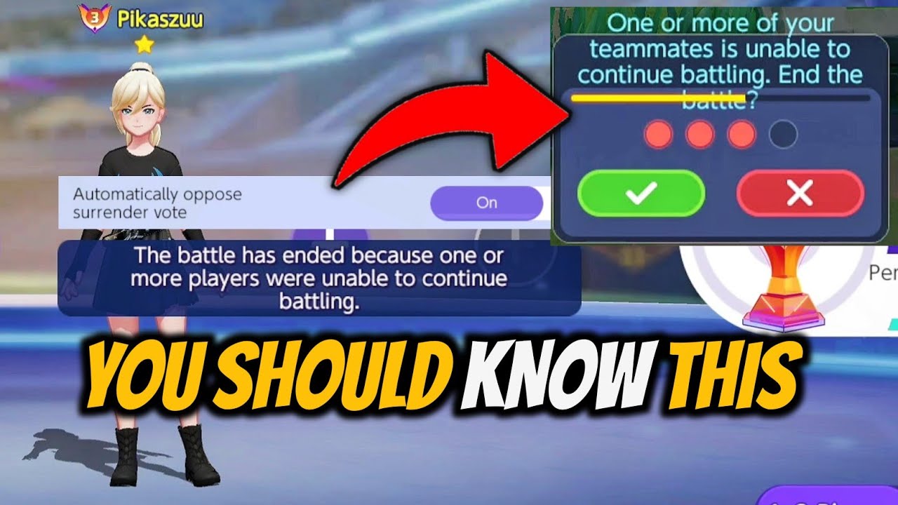 New Surrender Vote is here - Pok&eacute;mon Unite
