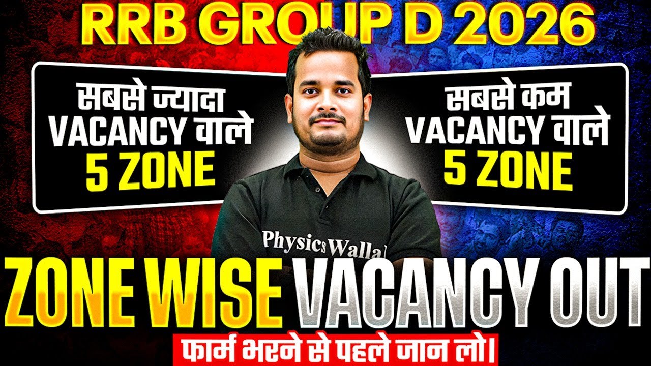 RRB Group D Vacancy 2026 | RRB Group D Zone Wise Vacancy Details | SSC Wallah