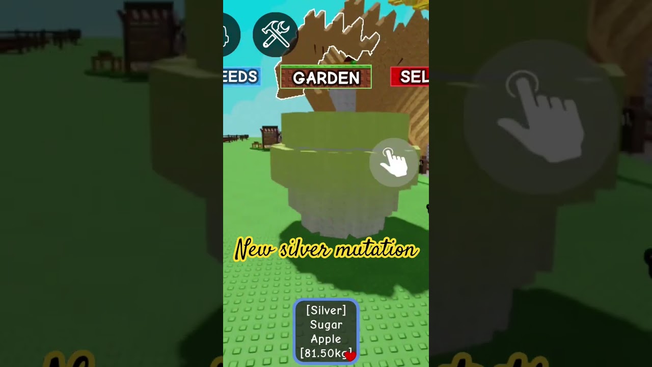 New silver mutation in grow a garden #roblox #growagarden #deadrails #tutorial #bloxfruits