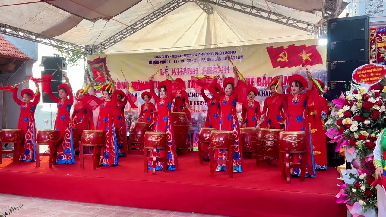đội trống bắc lãm mừng lễ khánh thành đền vẽ linh từ bắc lãm 6/12/2024 AL