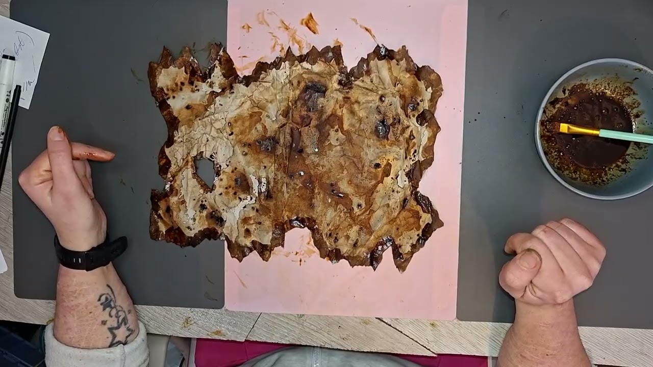 Junk journal/ Deutsch/ Challange/ Schatzkarte / Grungy