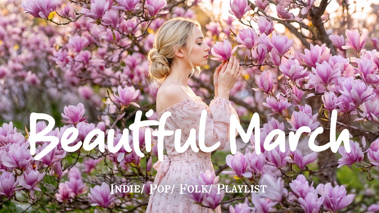 Прекрасный март 🌸 Уютная музыка, которая поднимает настроение, в формате 4K UHD для теле #индимузыка