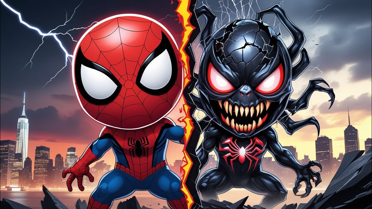 Spidey with inner Monster 💀 / spider man movies / new SPIDER man movie #spidermancartoon 
