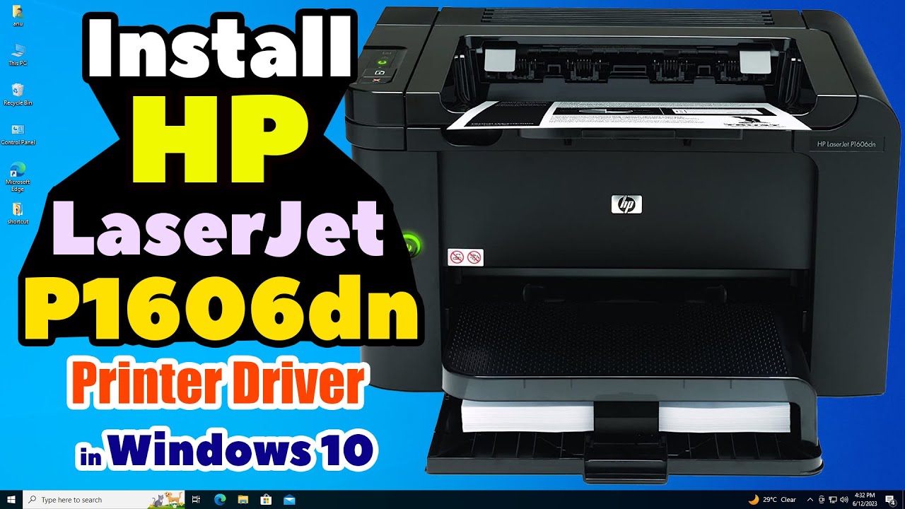 Как загрузить и установить драйвер принтера Hp LaserJet P1606dn на ПК или ноутбук с Windows 10