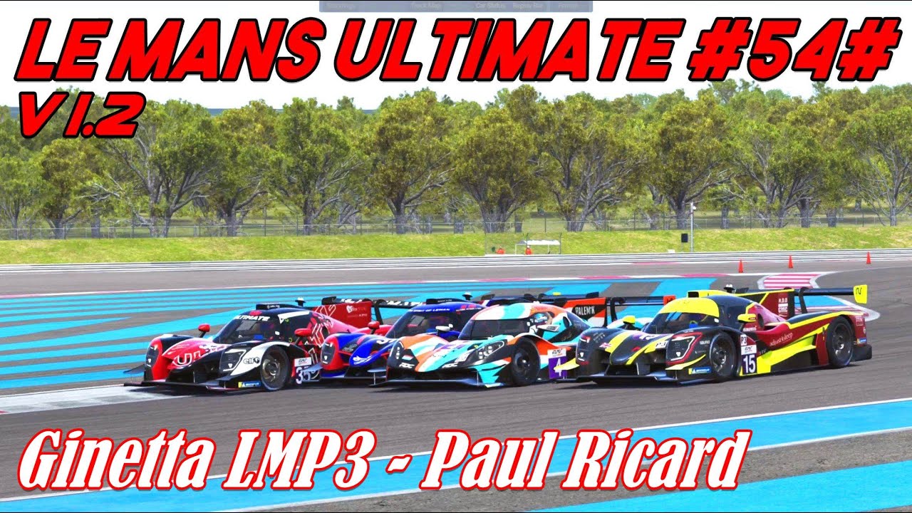 Le Mans Ultimate #54# V1.2# Ginetta LMP3 - Paul Ricard