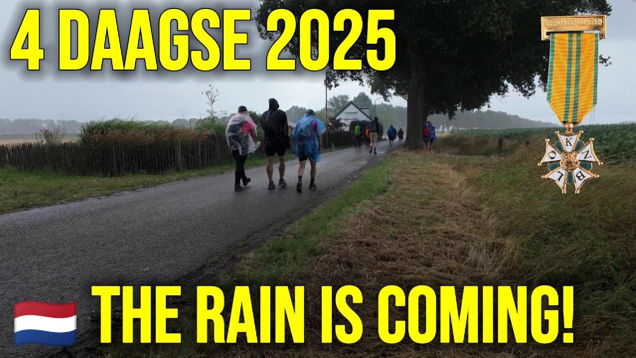 4K 🇳🇱 Wet Streets & Warm Smiles | 4Daagse in Wijchen