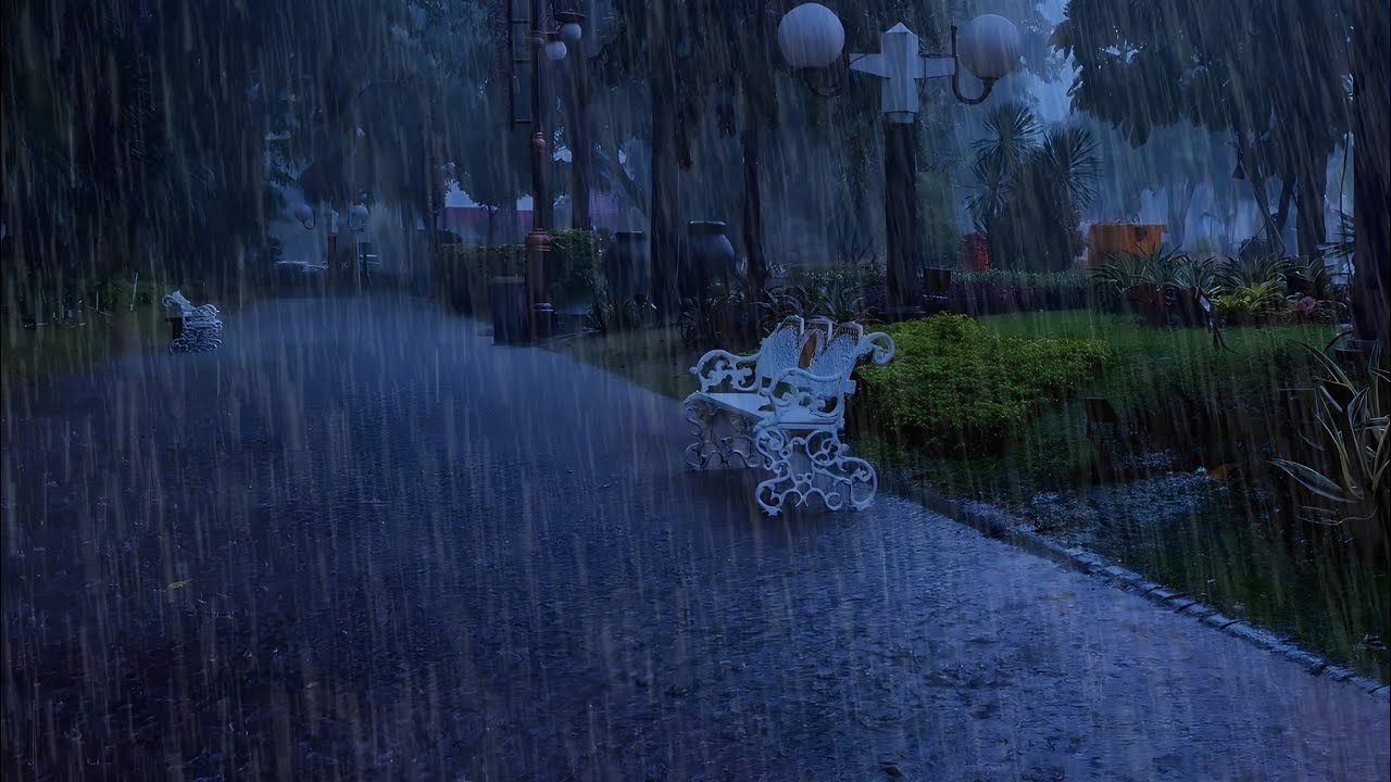 Sleep Instantly with Heavy Rain & Calm Thunder on Tin Roof | Thunderstorm Sounds for Sleeping