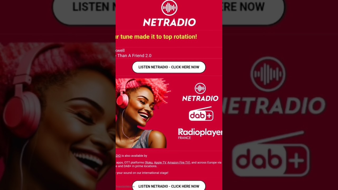 Netradio in Paris France put my single 
