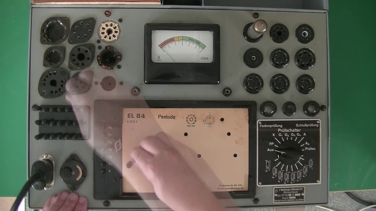 German Tube Tester Neuberger RP270 from 1956