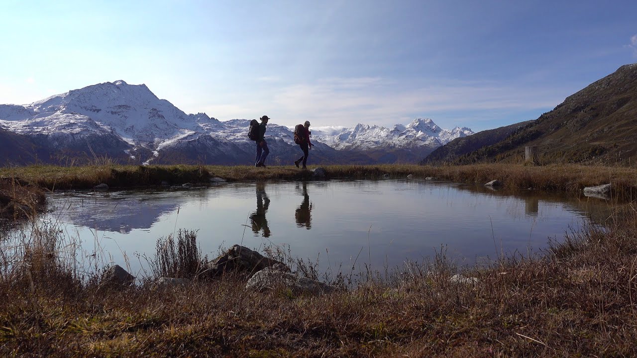 St. Moritz to Sils in Autumn | Silent Hiking in Switzerland