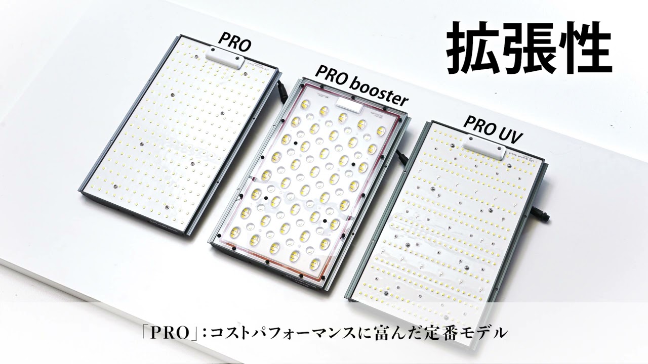 パネル型植物育成ライト「Helios Green LED」プロシリーズの製品紹介動画