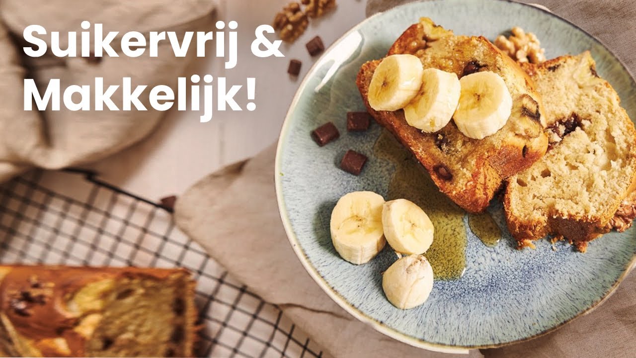 Suikervrij Bananenbrood in de Broodbakmachine – Gezond & Makkelijk! 🍌🍞 | Fornello Recept