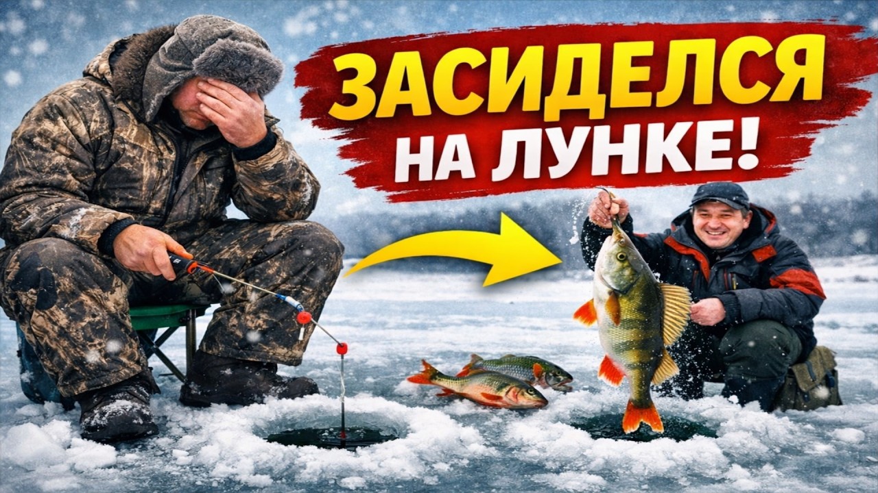 РЫБА УШЛА, А ТЫ СИДИШЬ. Главная ошибка зимней рыбалки, которую совершают 90% рыбаков