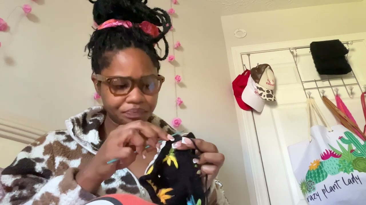 ASMR Crochet A Cardigan With Me! With Gum (Results at the End)