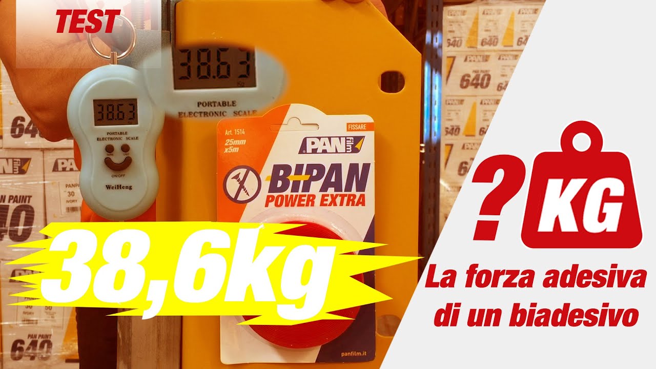 Quanto regge un biadesivo? La  forza adesiva di un biadesivo