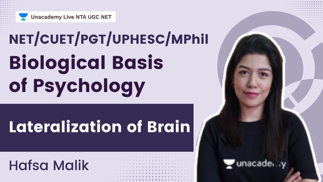 Lateralization of Brain | Biological Basis of Psychology | NET/CUET/PGT/UPHESC/MPhil | Hafsa Malik