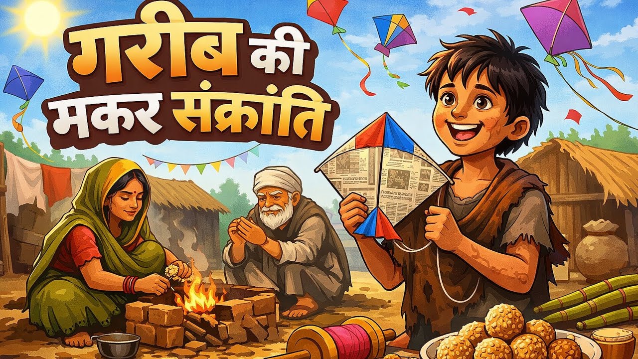 गरीब की मकर संक्रांति | GARIB KI MAKAR SANKRANTI | HINDI KAHANI | CARTOON STORY | HINDI STORIES