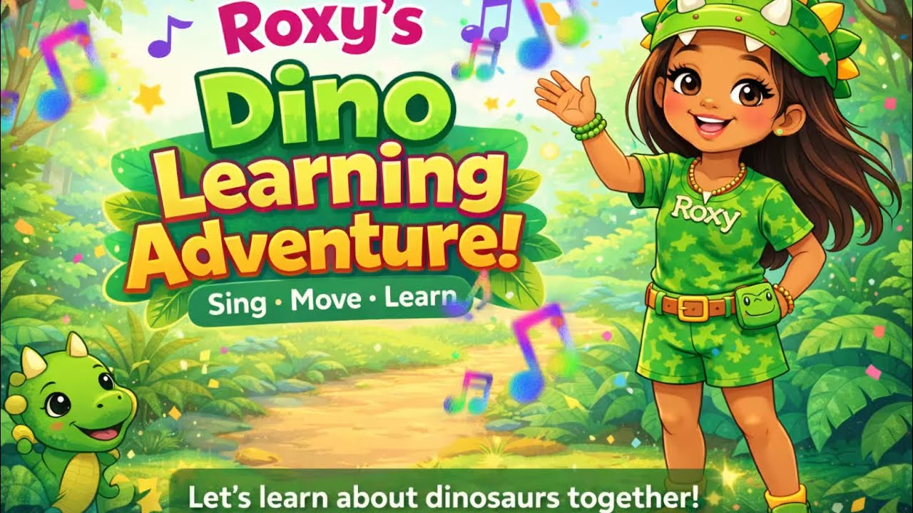Roxy’s Dino Dance Party 🦖💃 Learn Dinosaur Names & Fun Moves!