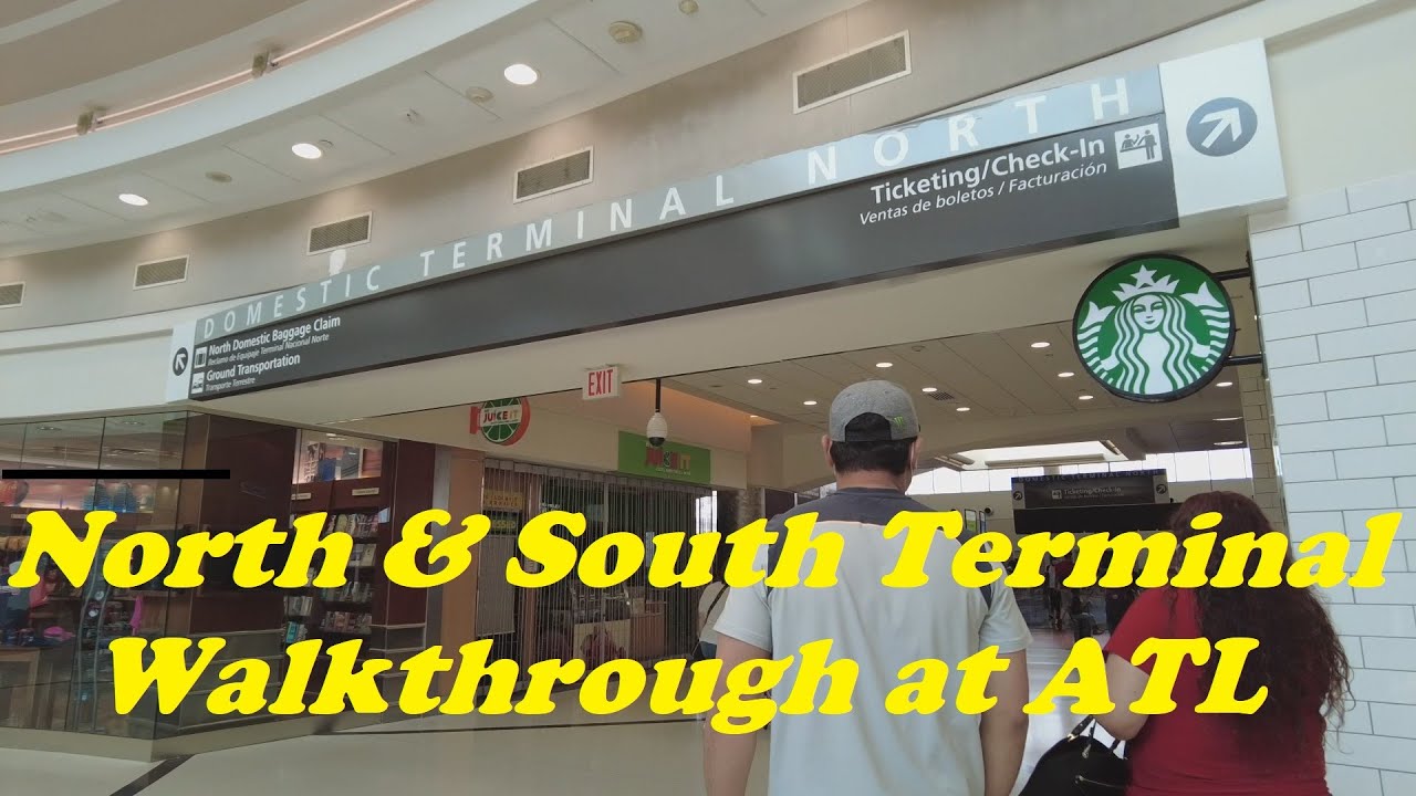 Atlanta Airport's Domestic Terminal Walkthrough (North & South)