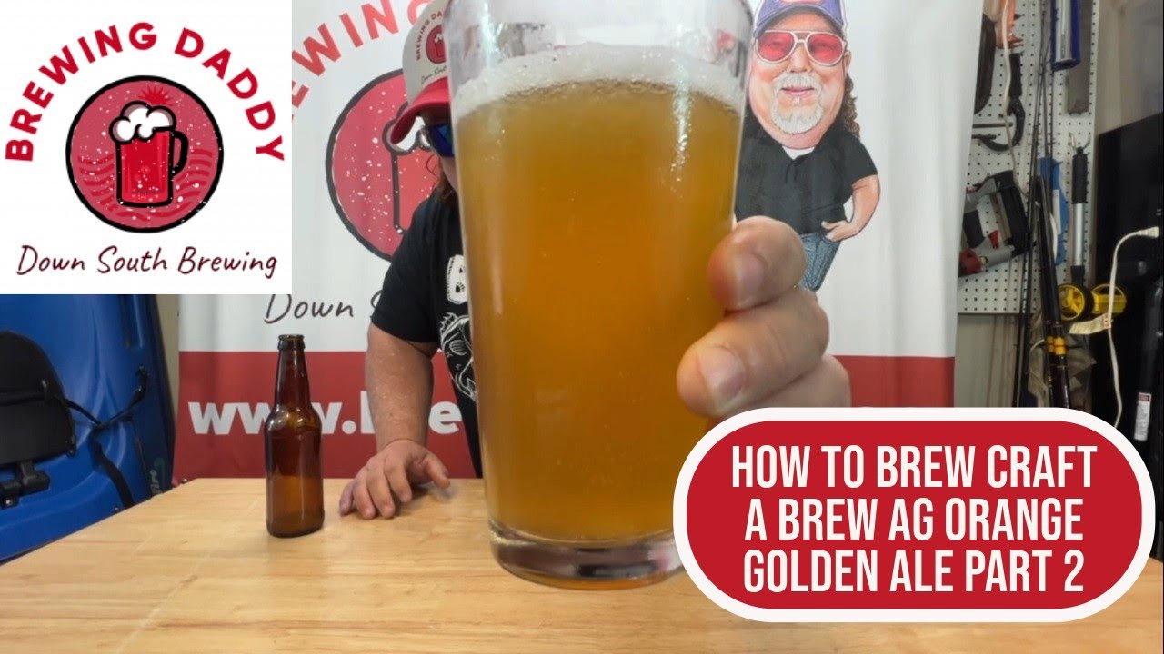 Brewing Daddy - How to Brew Beer Craft A Brew AG Orange Golden Ale 1 Gallon Recipe - Part 2 Bottling