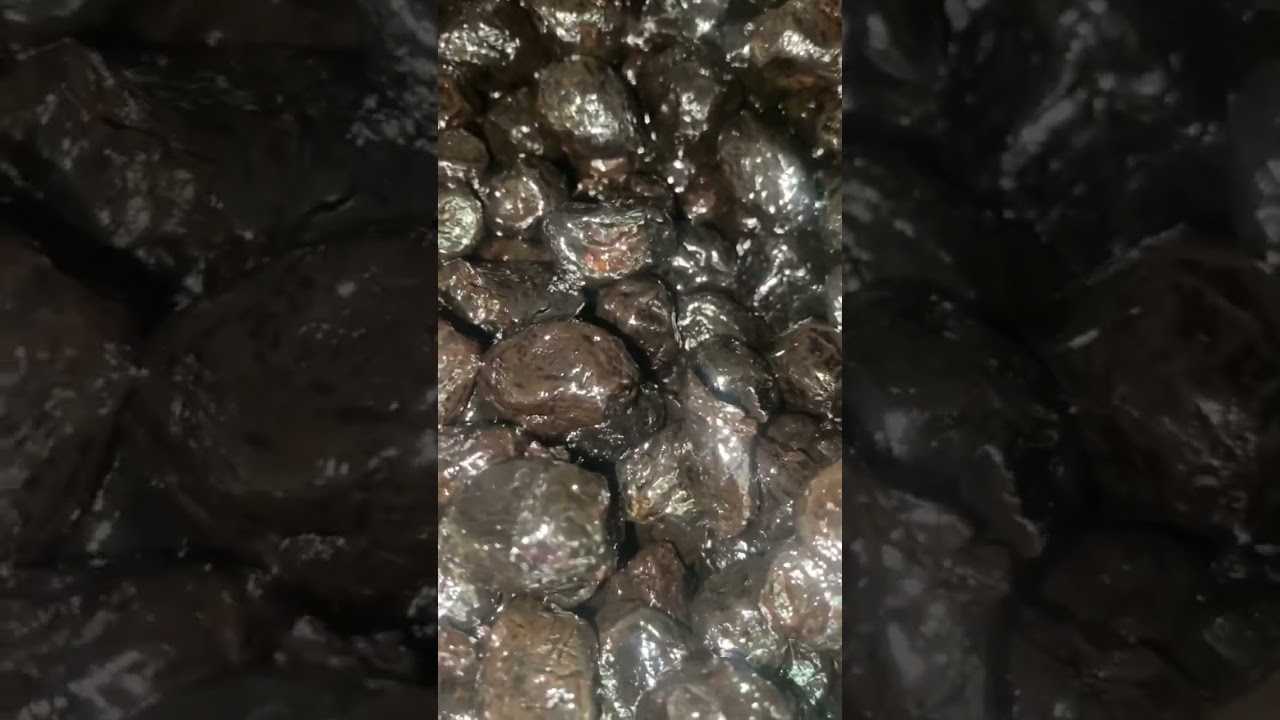 Healthy dried black olives