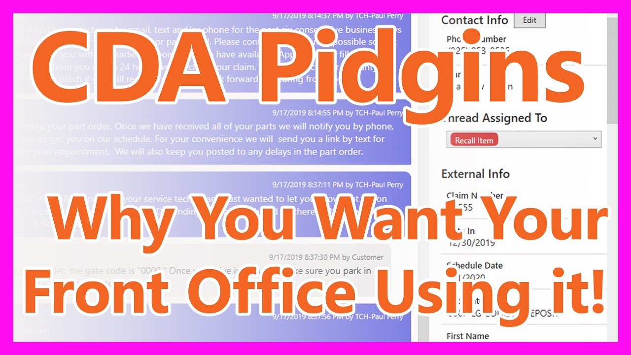 CDA Software Pidgins Desktop Application Overview