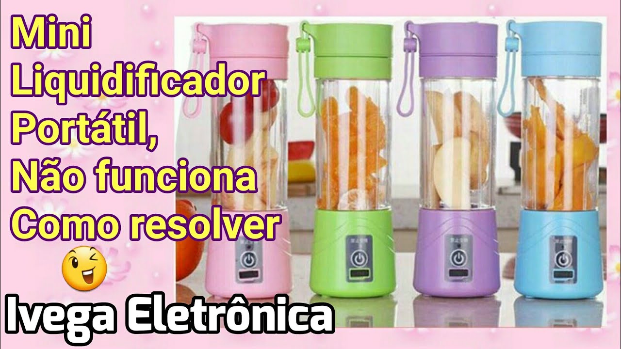 Mini liquidificador portátil não funciona mais, como resolver