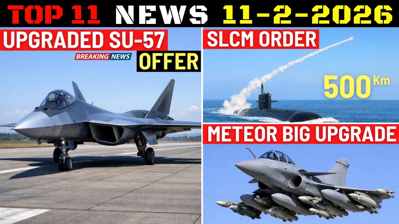 Indian Defence Updates : Upgraded Su-57 Offer,500 Km SLCM Order,Tejas MK2 Side Stick,Meteor Upgrade