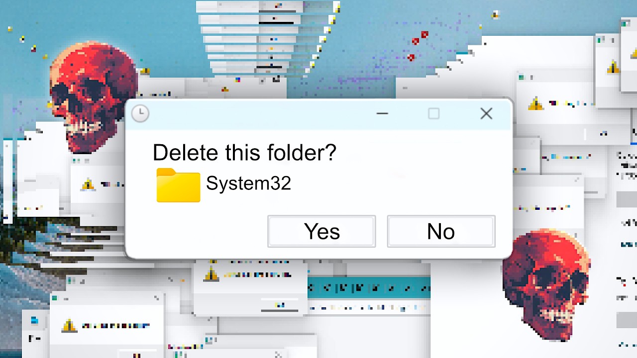 What if you delete System32 while Virus Destroys your PC?