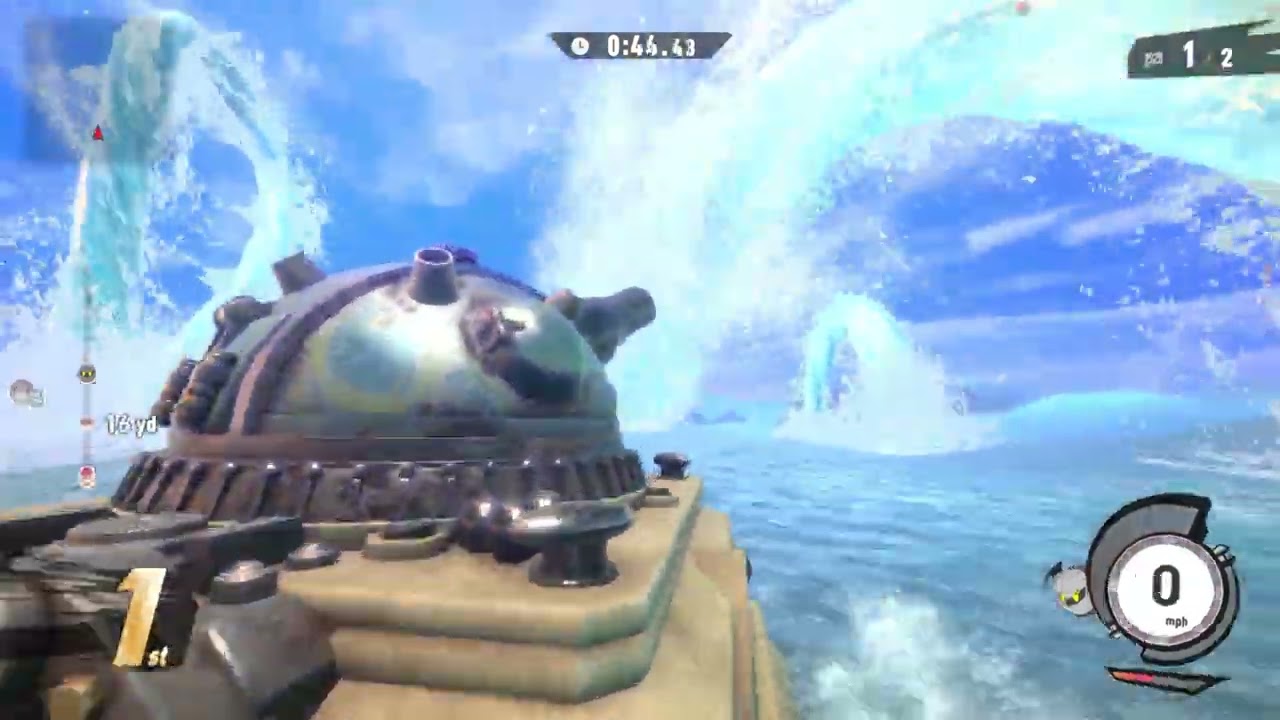 Kirby Air Riders - Air Ride: Waveflow Waters with Meta Knight (Laps Mode)