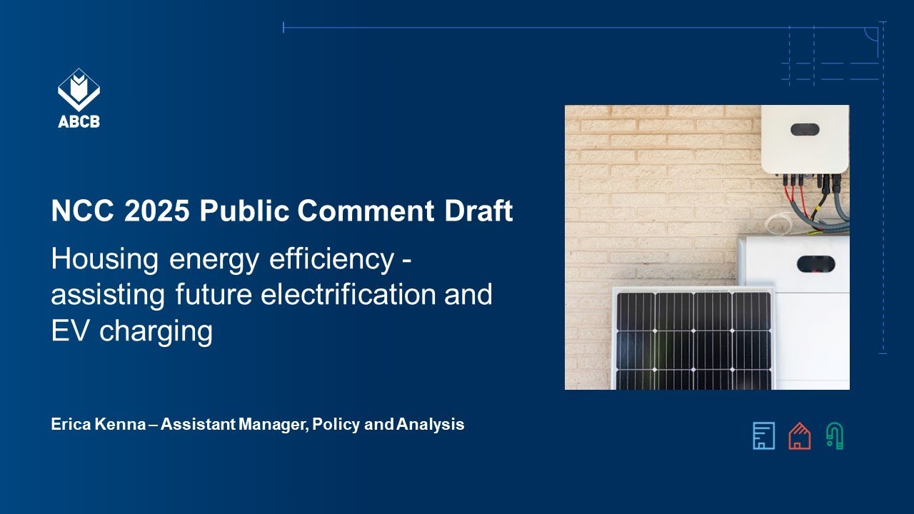 ABCB Roadshow 2024: Housing energy efficiency assisting future electrification and EV charging