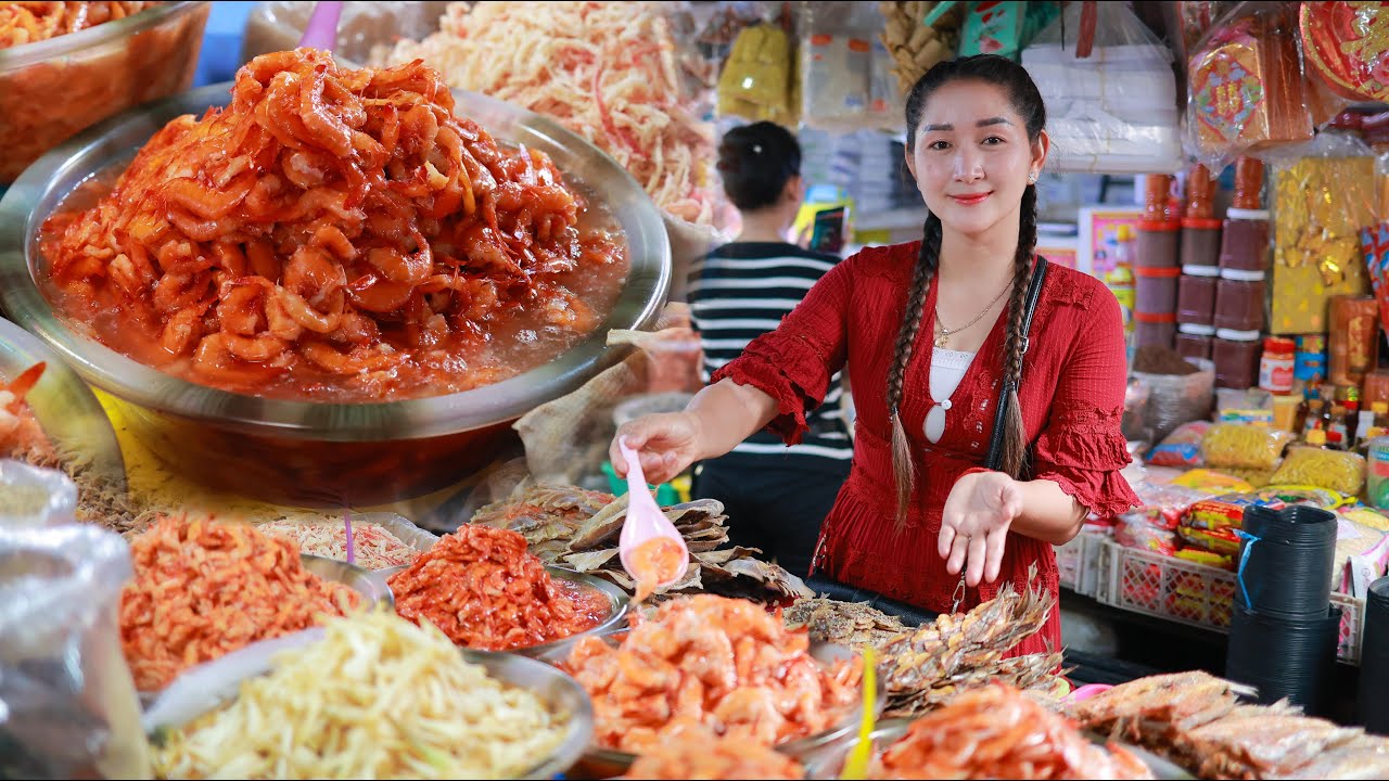 Buy Fermented Shrimp Past with Pork for steaming recipe | Market show | Cooking with Sros