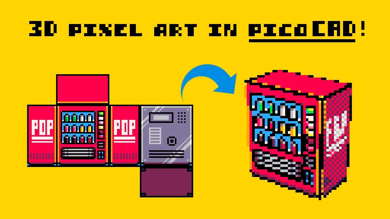 Создание 3D-пиксельной графики с помощью picoCAD