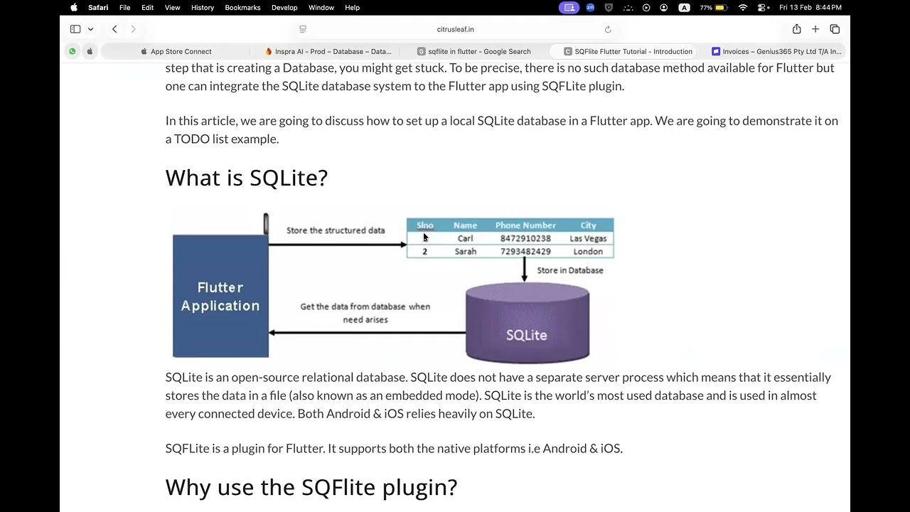 Urraan Cohort 45th Flutter SQFlite Lecture 1