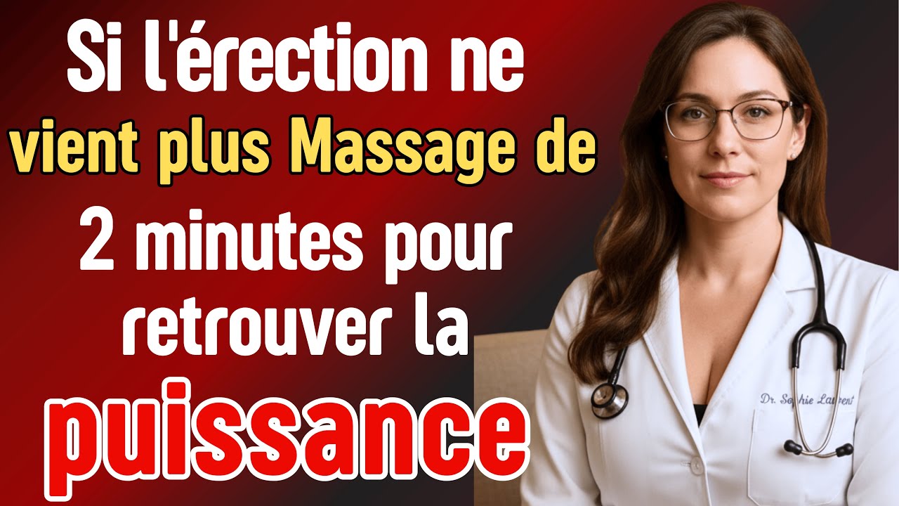 Massage de 2 minutes pour retrouver la puissance masculine après 60 ans
