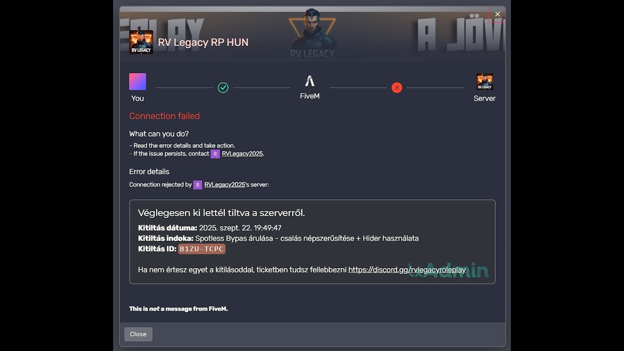 Average spotless experience |RV Legacy Banned
