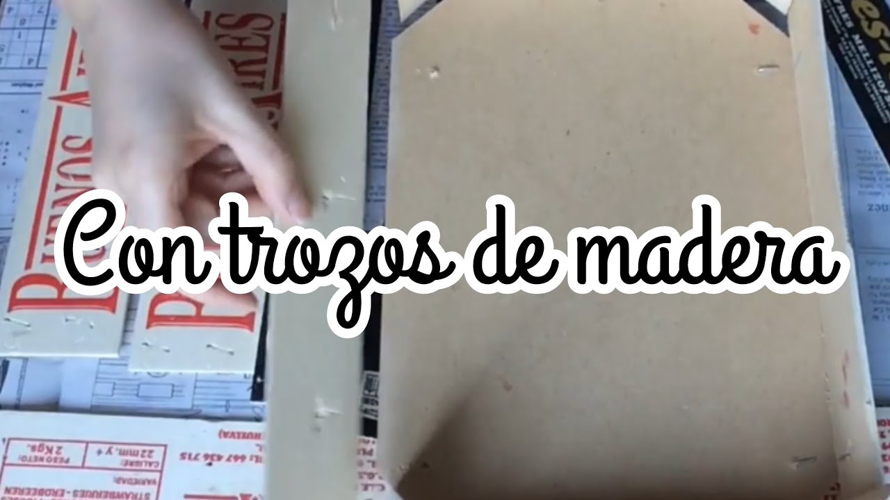 Decora con trozos de cajas de madera
