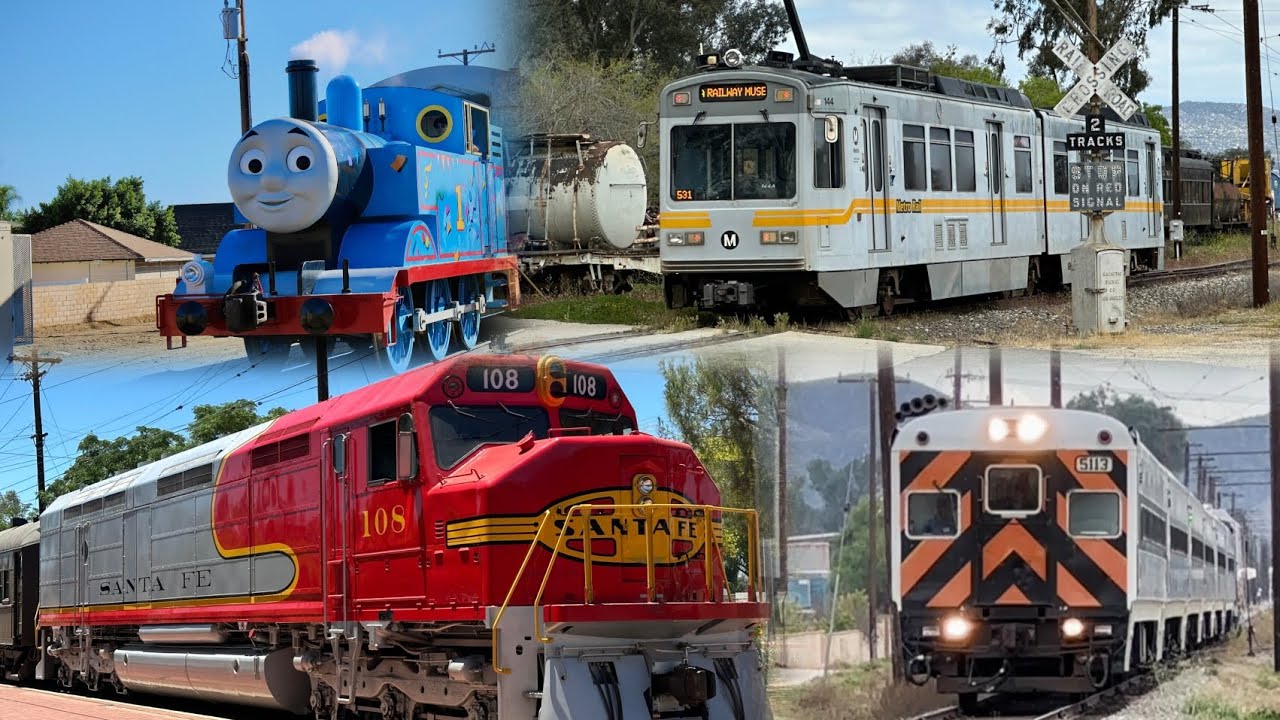 Southern California Railway Museum Railfanning - Mega Compilation