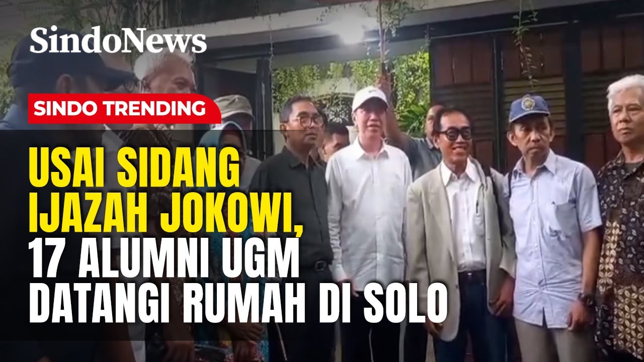 Usai Sidang Ijazah Jokowi, 17 Alumni UGM Datangi Rumah di Solo | Sindo Trending | 27/01